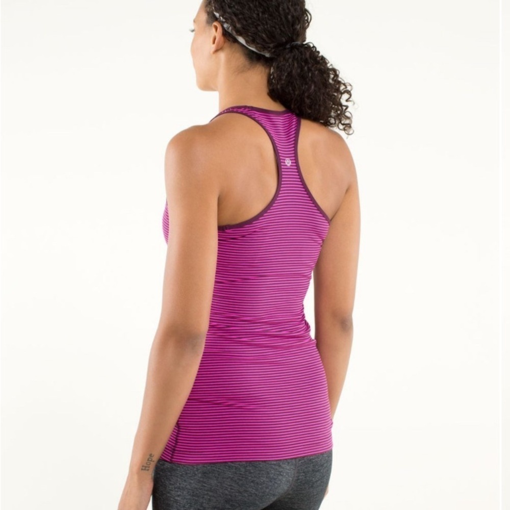 LULULEMON Cool Racerback
Hyper Stripe Raspberry Glo Light / Plum - Picture 2 of 6